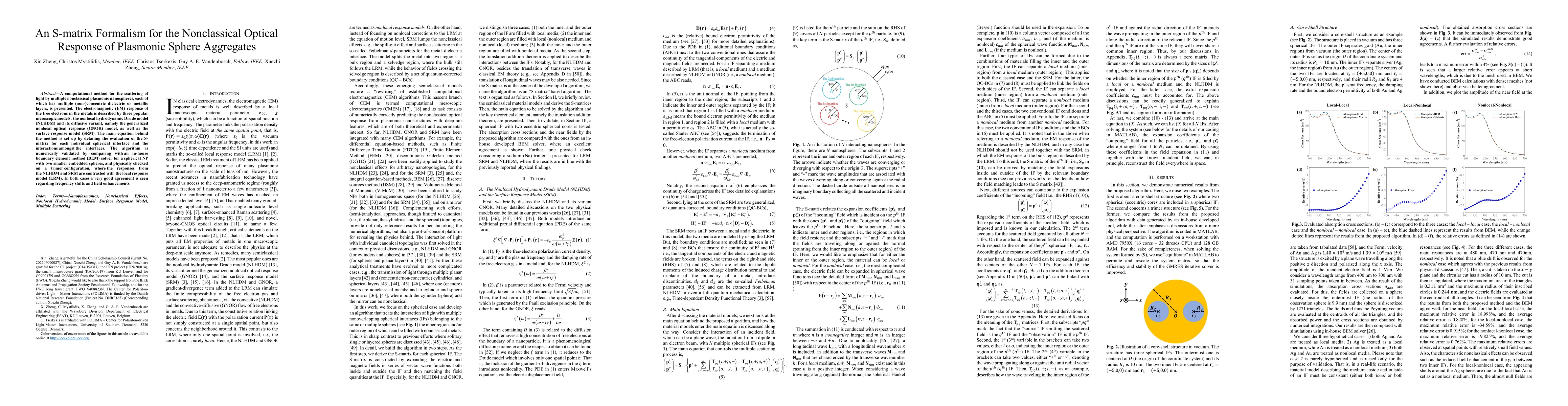 Thumbnail for An S-matrix Formalism for the Nonclassical Optical Response of Plasmonic
  Sphere Aggregates