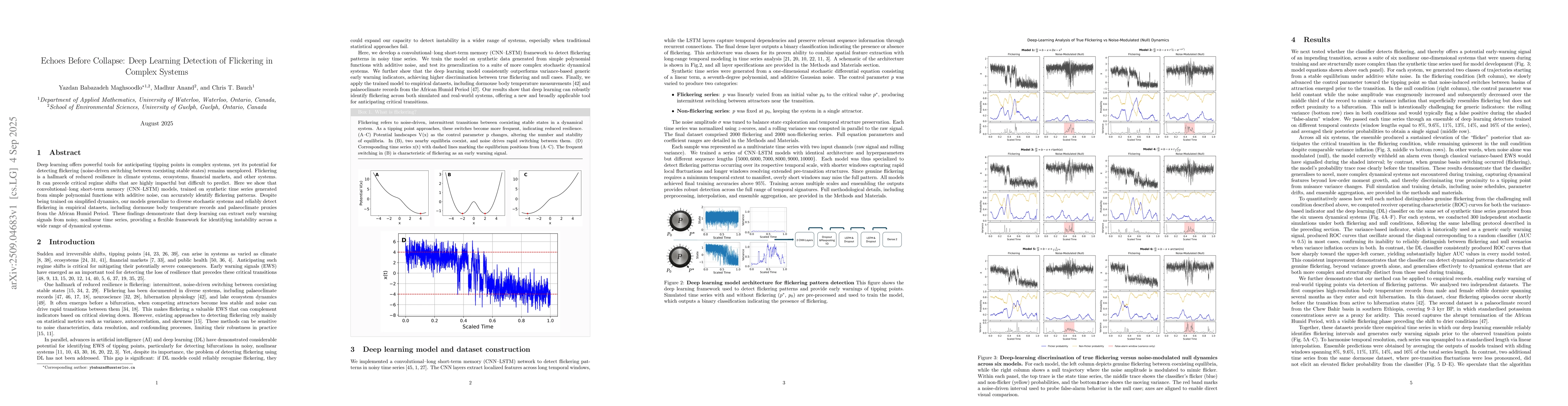 Thumbnail for Echoes Before Collapse: Deep Learning Detection of Flickering in Complex
  Systems