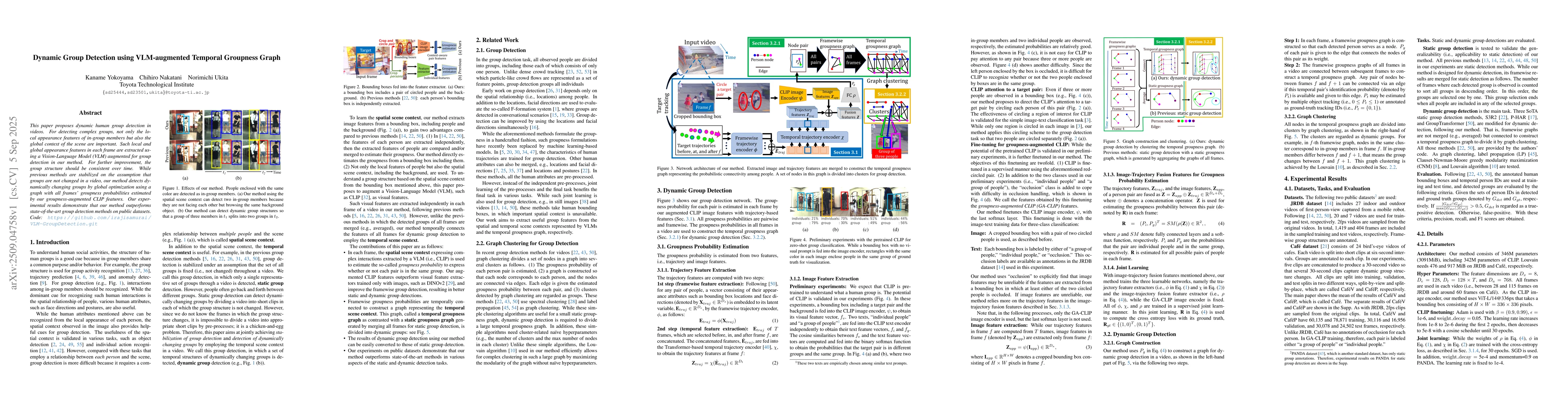 Thumbnail for Dynamic Group Detection using VLM-augmented Temporal Groupness Graph