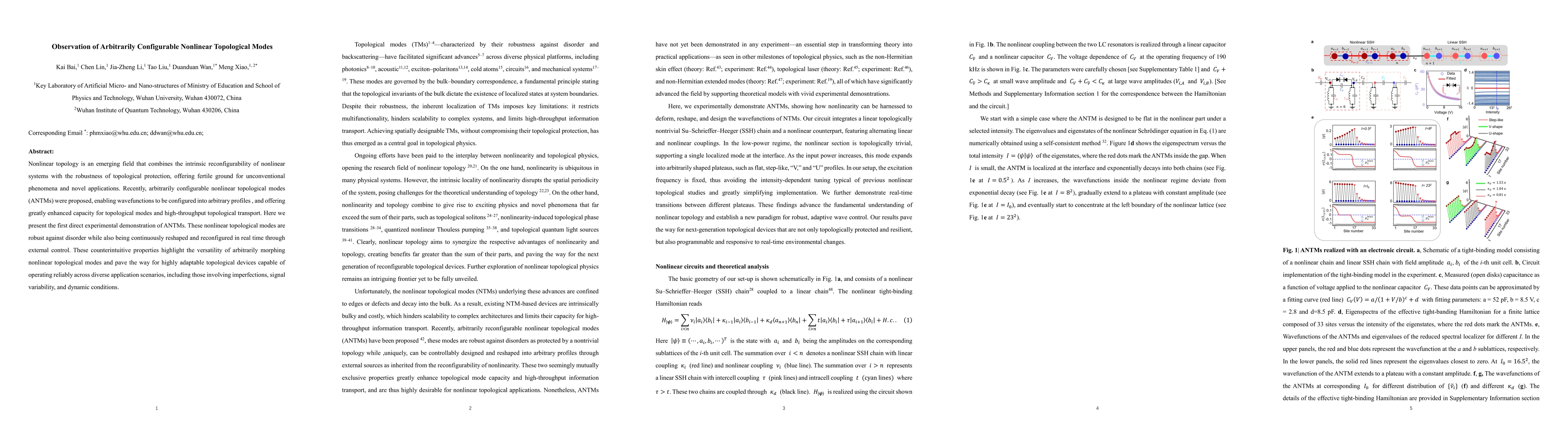 Thumbnail for Observation of Arbitrarily Configurable Nonlinear Topological Modes