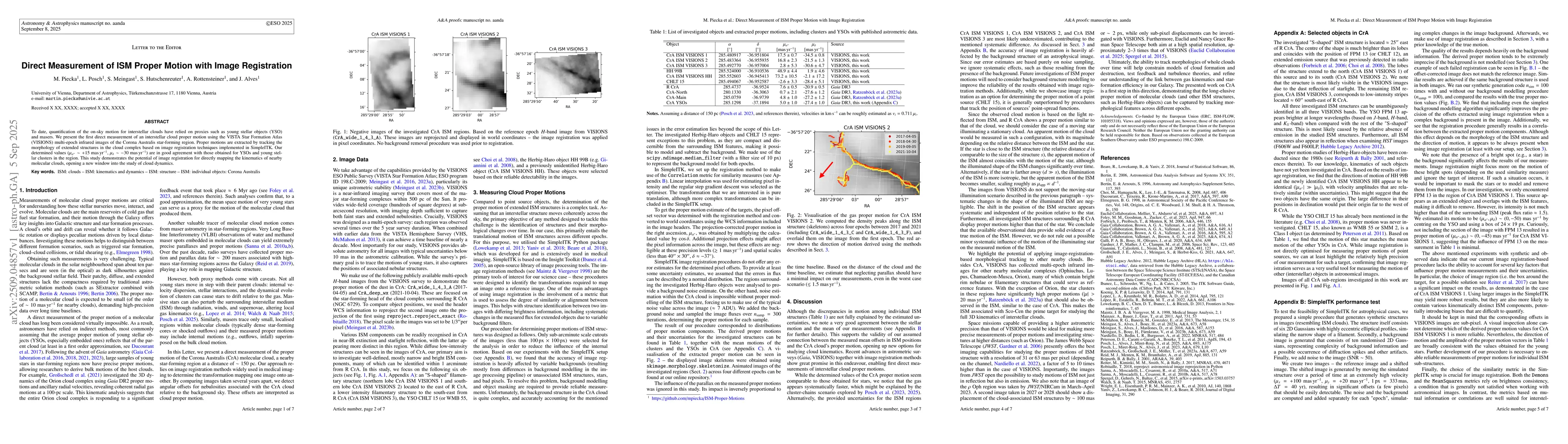 Thumbnail for Direct measurement of ISM proper motion with image registration