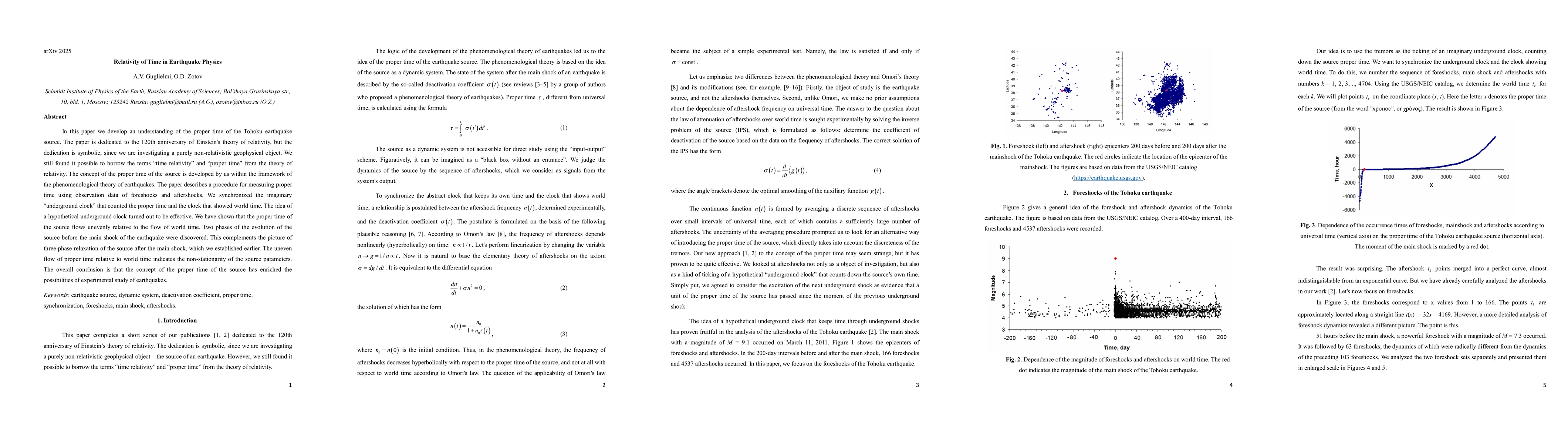 Thumbnail for Relativity of Time in Earthquake Physics