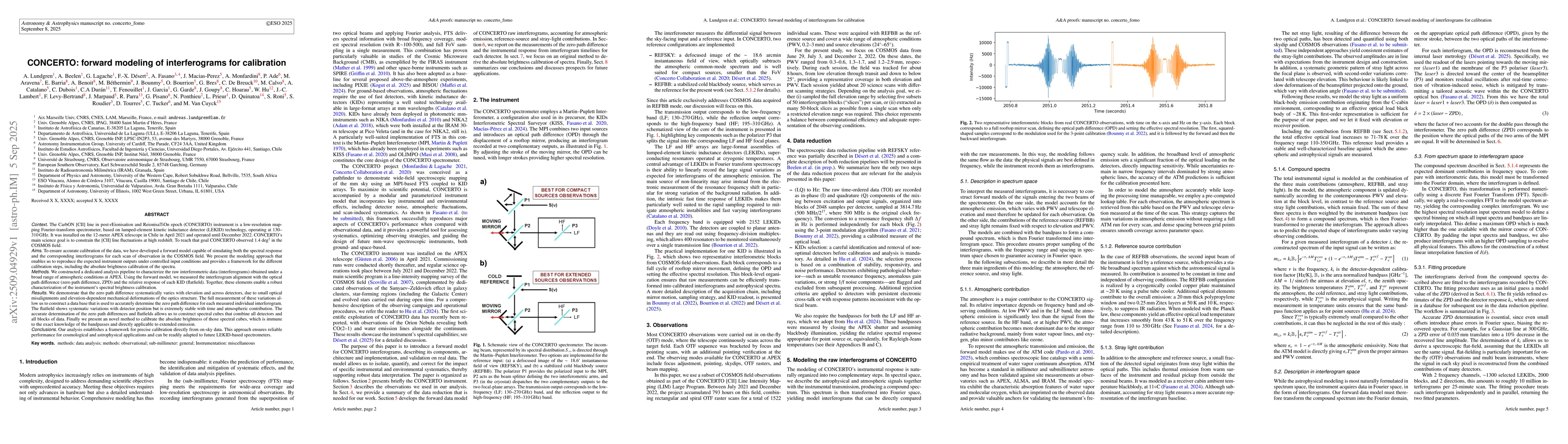 Thumbnail for CONCERTO: forward modeling of interferograms for calibration