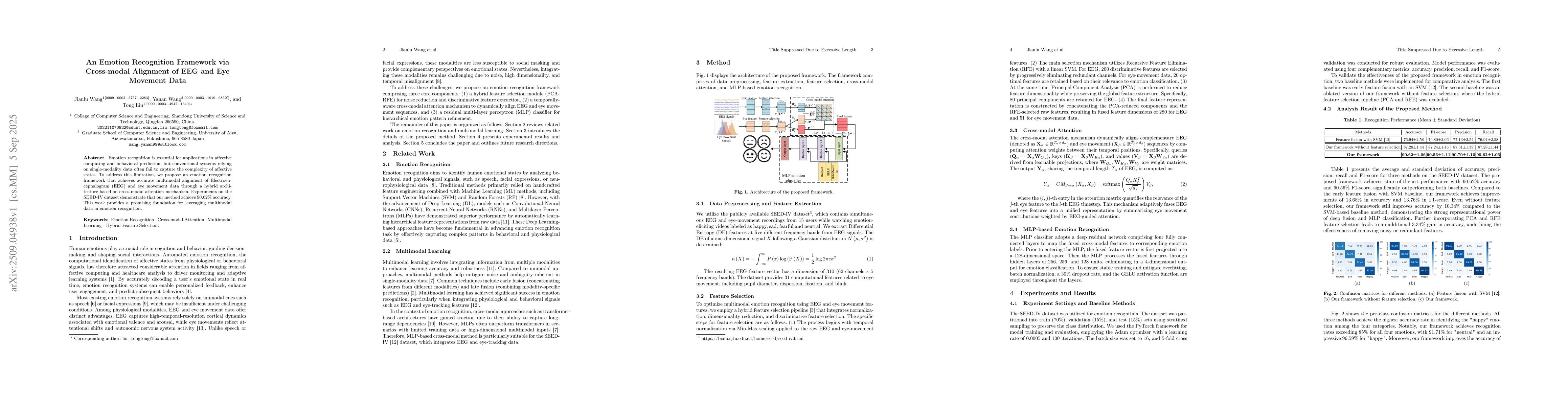 Thumbnail for An Emotion Recognition Framework via Cross-modal Alignment of EEG and
  Eye Movement Data