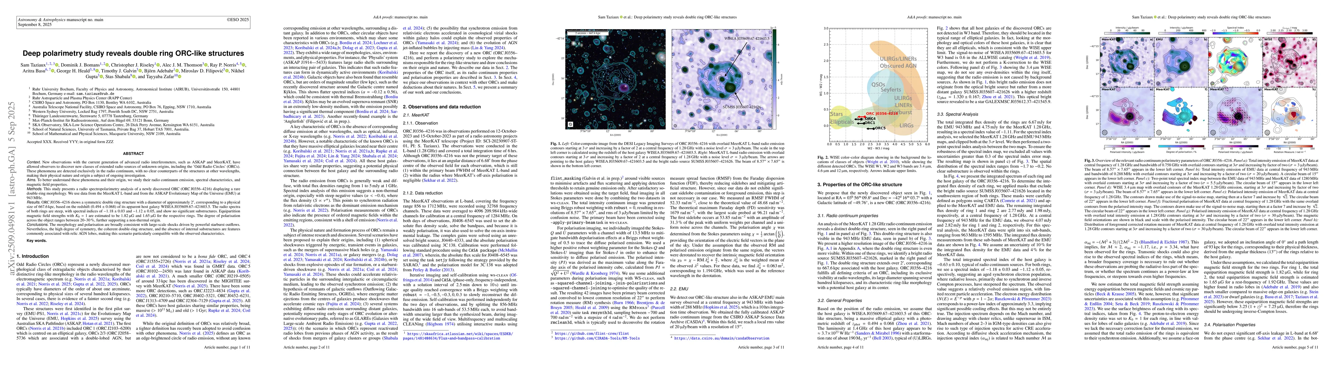Thumbnail for Deep polarimetry study reveals double ring ORC-like structures