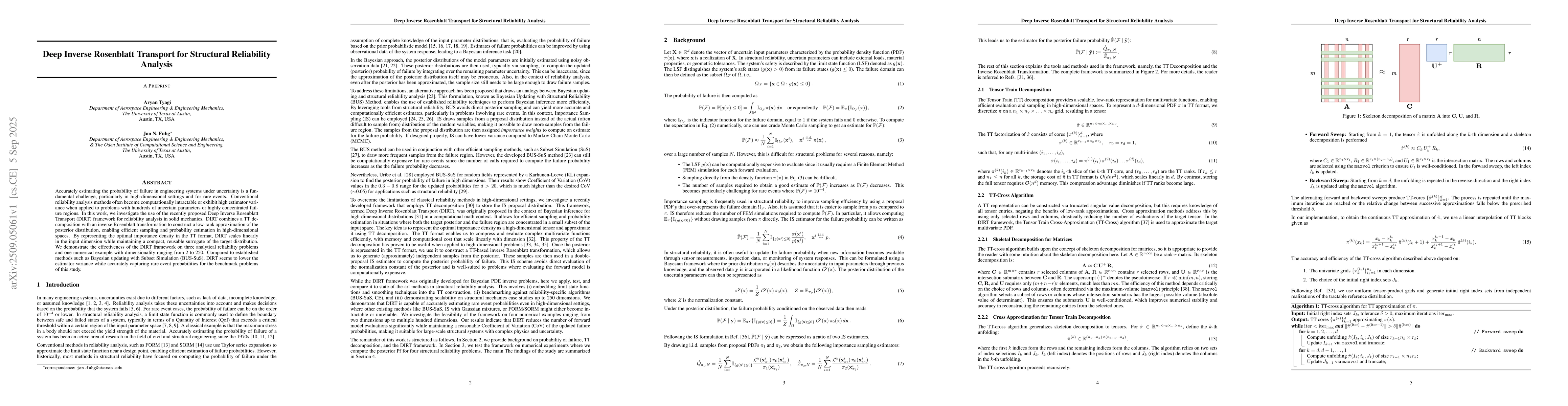Thumbnail for Deep Inverse Rosenblatt Transport for Structural Reliability Analysis