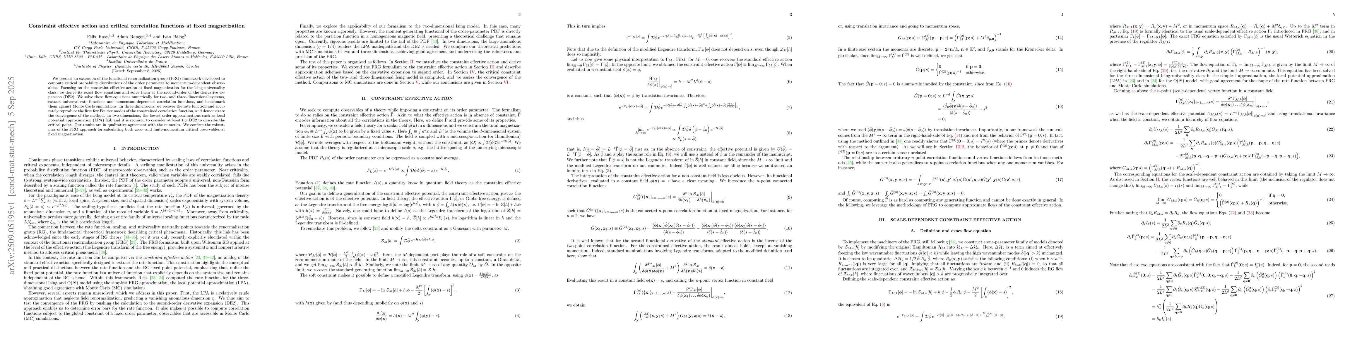Thumbnail for Constraint effective action and critical correlation functions at fixed
  magnetization