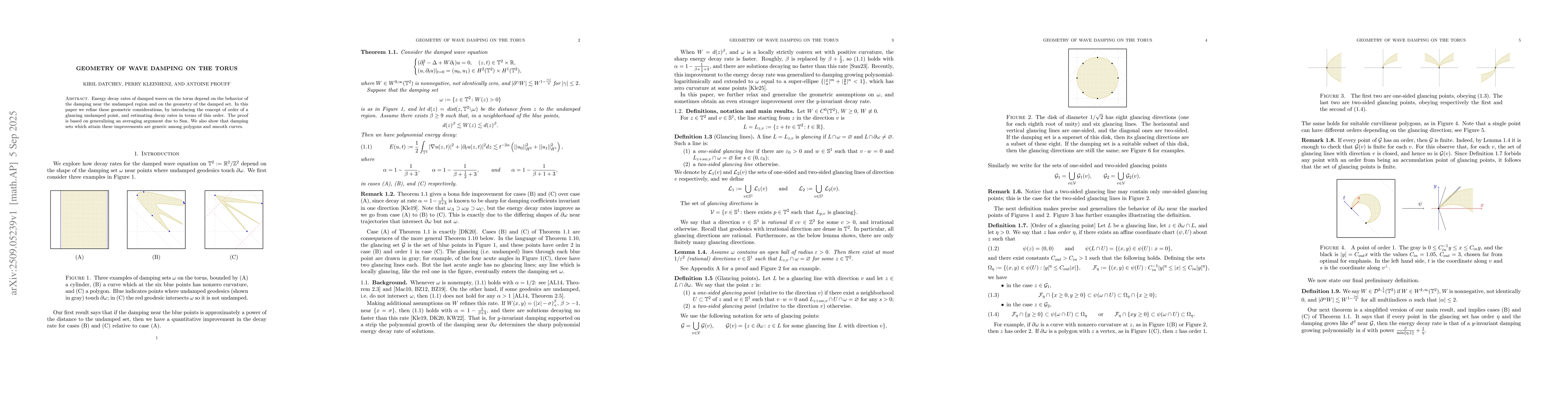 Thumbnail for Geometry of wave damping on the torus