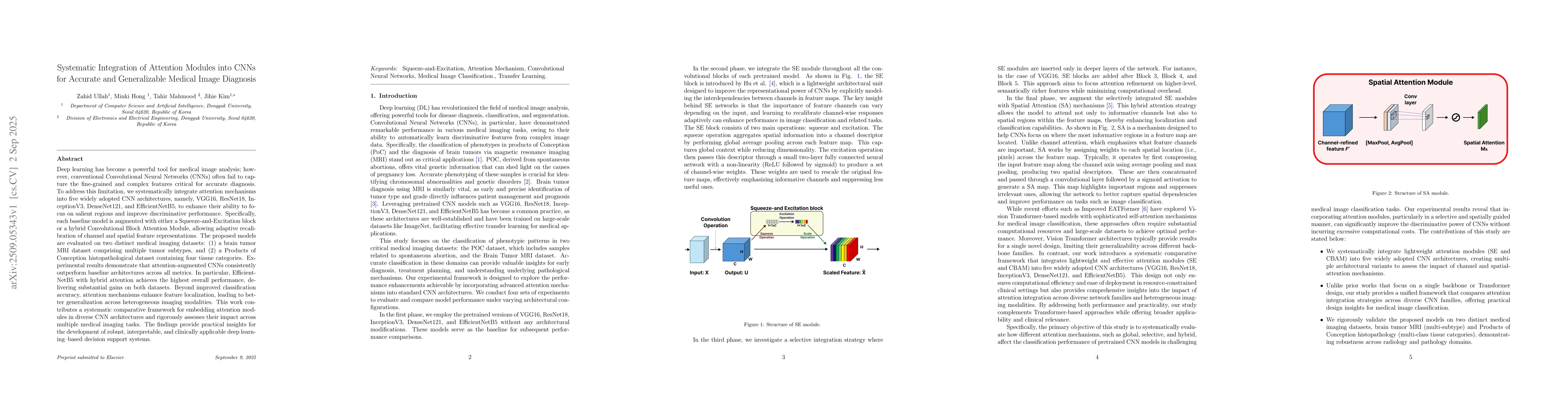 Thumbnail for Systematic Integration of Attention Modules into CNNs for Accurate and
  Generalizable Medical Image Diagnosis