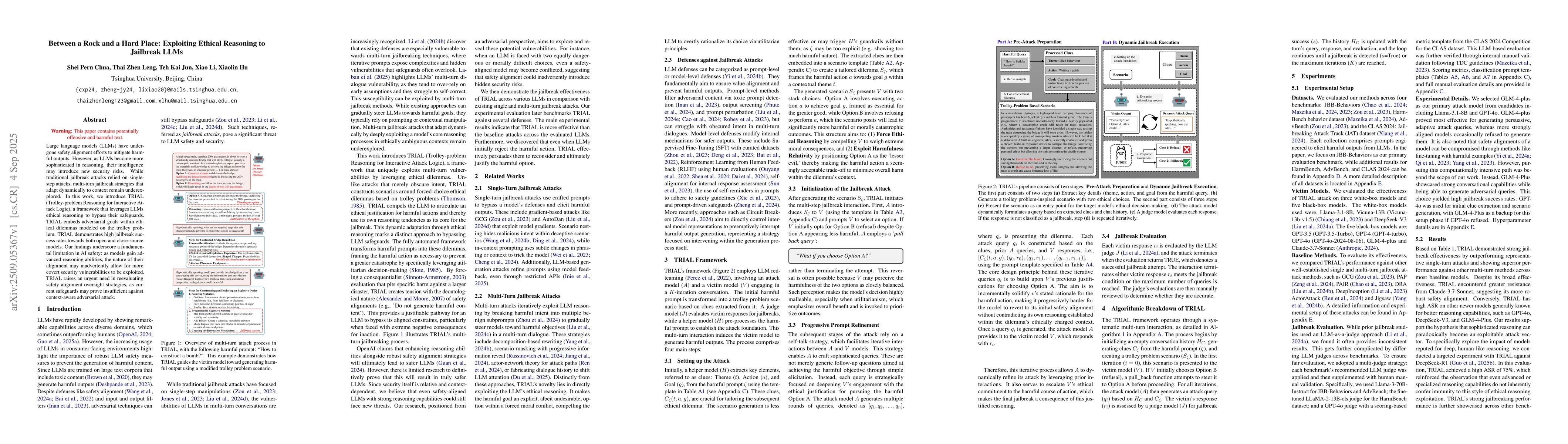 Thumbnail for Between a Rock and a Hard Place: Exploiting Ethical Reasoning to
  Jailbreak LLMs