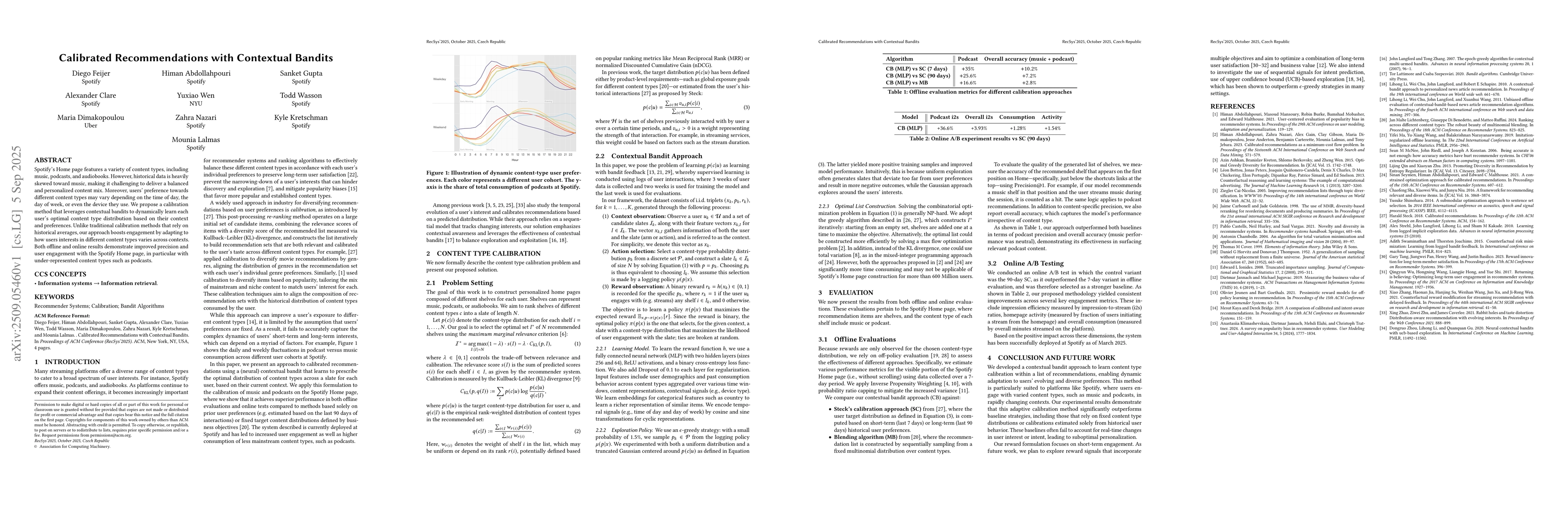 Thumbnail for Calibrated Recommendations with Contextual Bandits