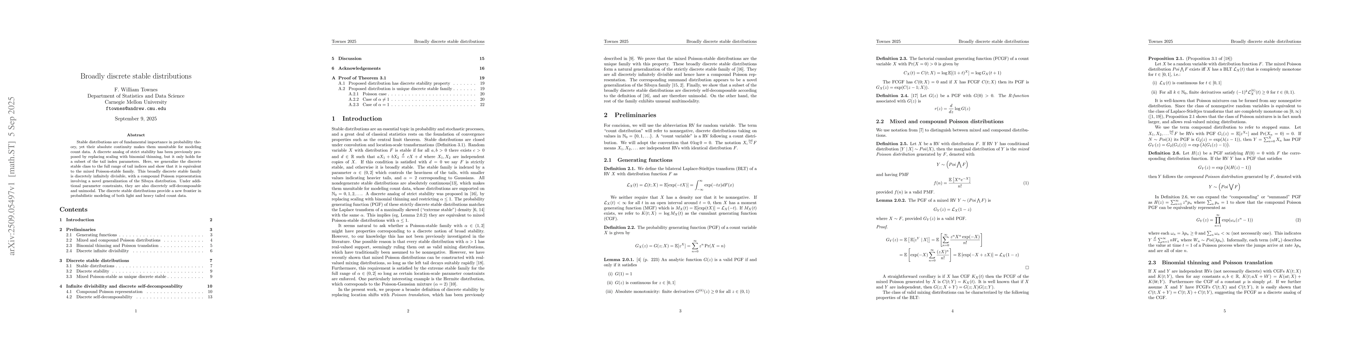 Thumbnail for Broadly discrete stable distributions