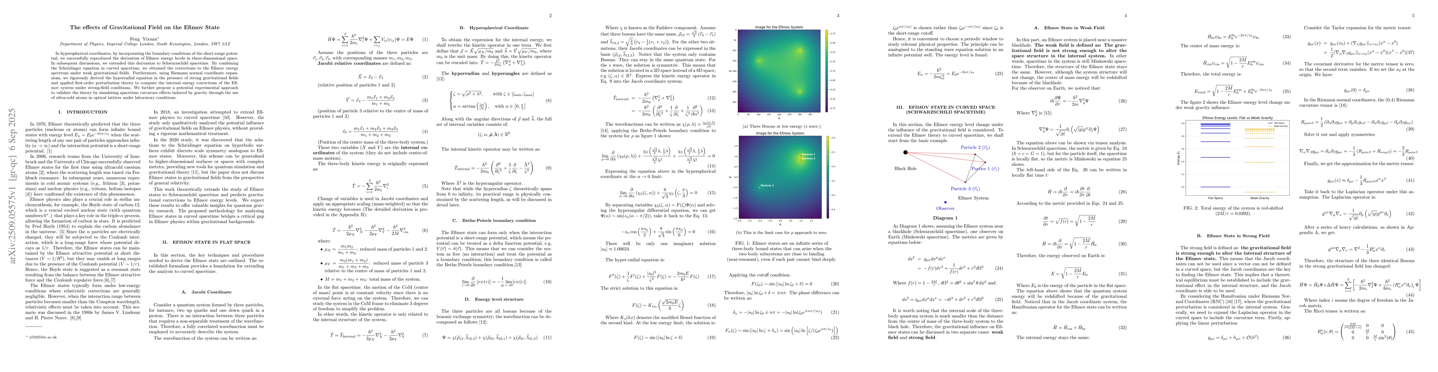 Thumbnail for The effects of the Gravitational Field on the Efimov State