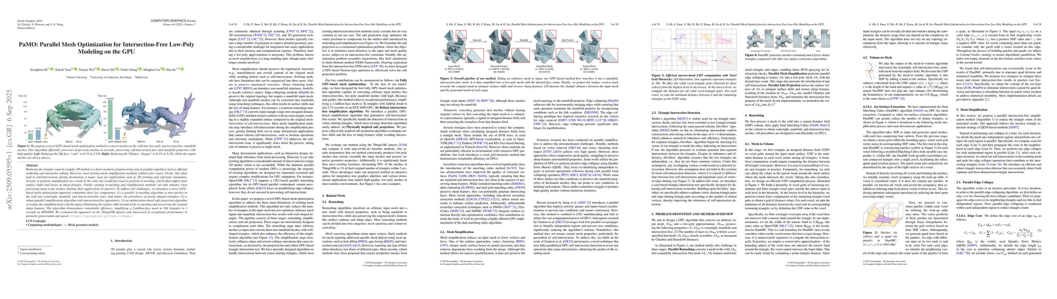 Thumbnail for PaMO: Parallel Mesh Optimization for Intersection-Free Low-Poly Modeling
  on the GPU