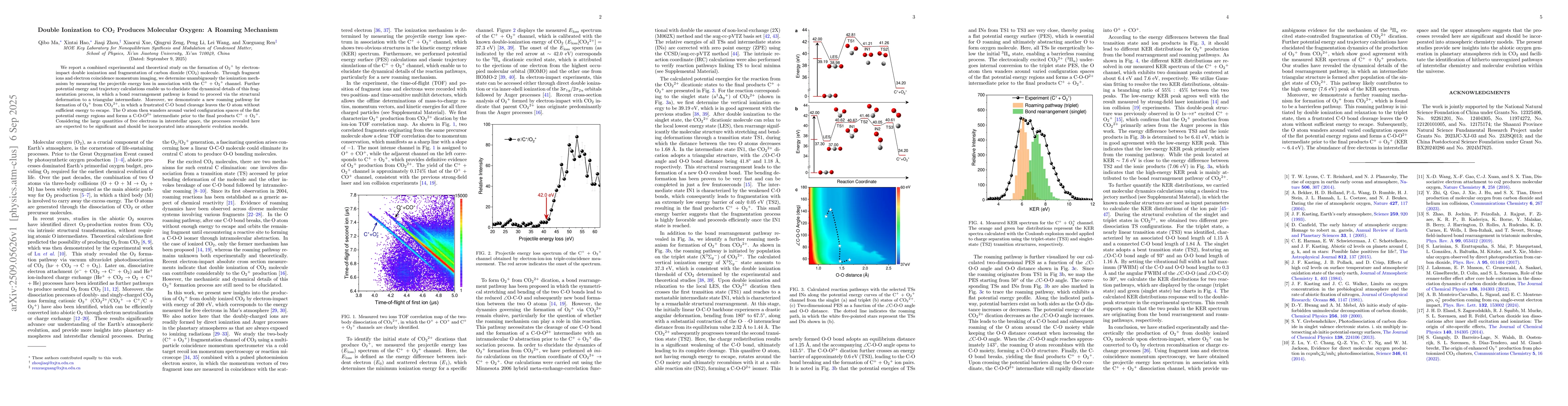 Thumbnail for Double Ionization to CO2 Produces Molecular Oxygen: A Roaming Mechanism