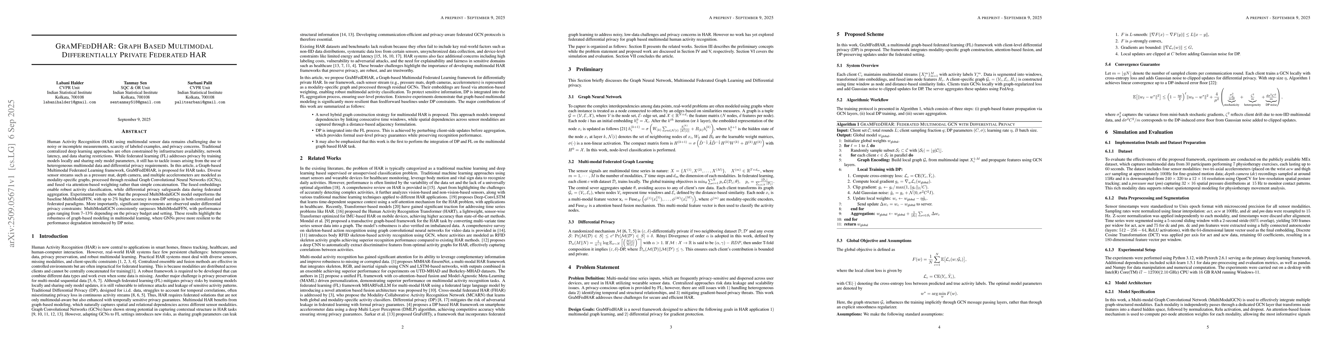 Thumbnail for GraMFedDHAR: Graph Based Multimodal Differentially Private Federated HAR