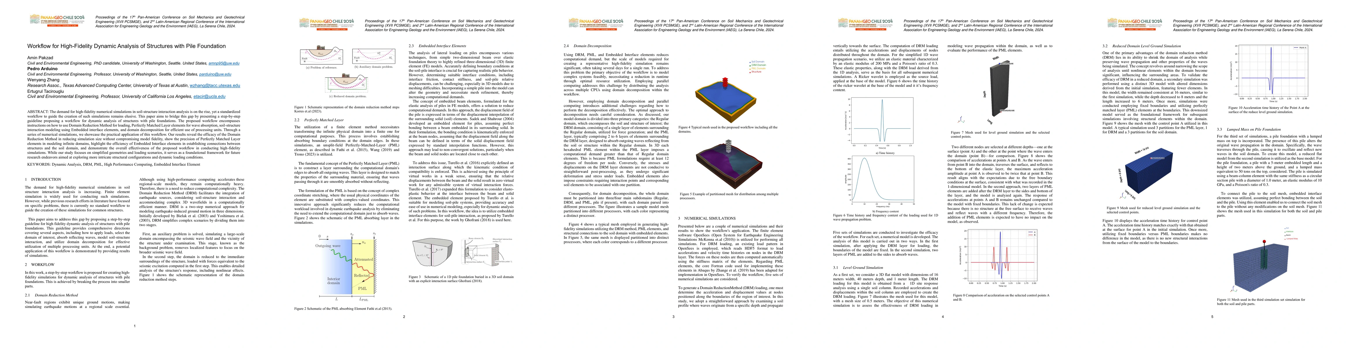 Thumbnail for Workflow for High-Fidelity Dynamic Analysis of Structures with Pile
  Foundation