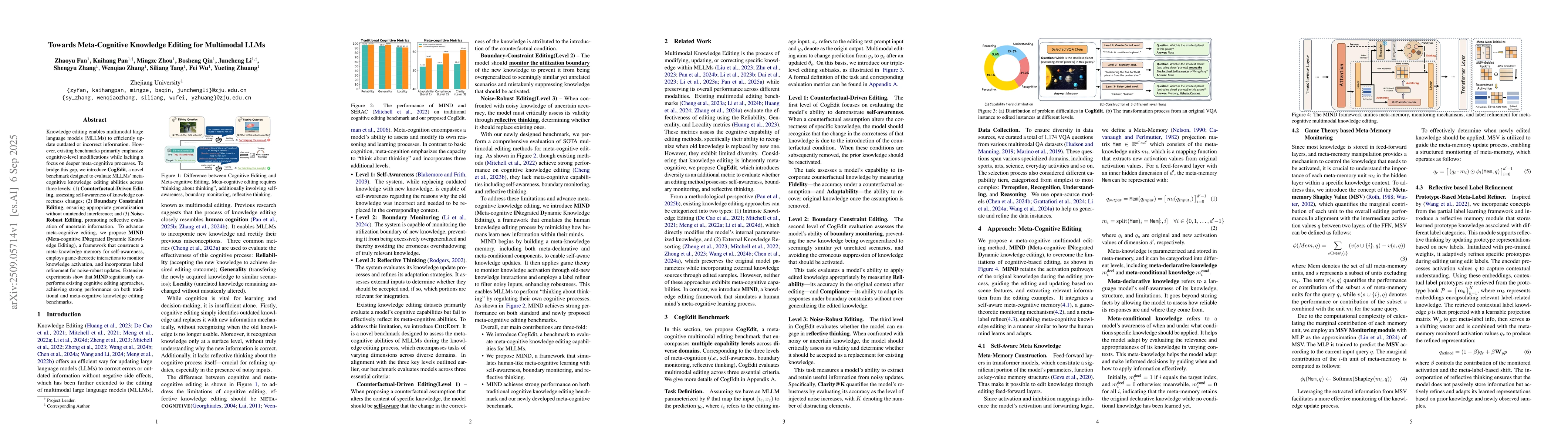 Thumbnail for Towards Meta-Cognitive Knowledge Editing for Multimodal LLMs