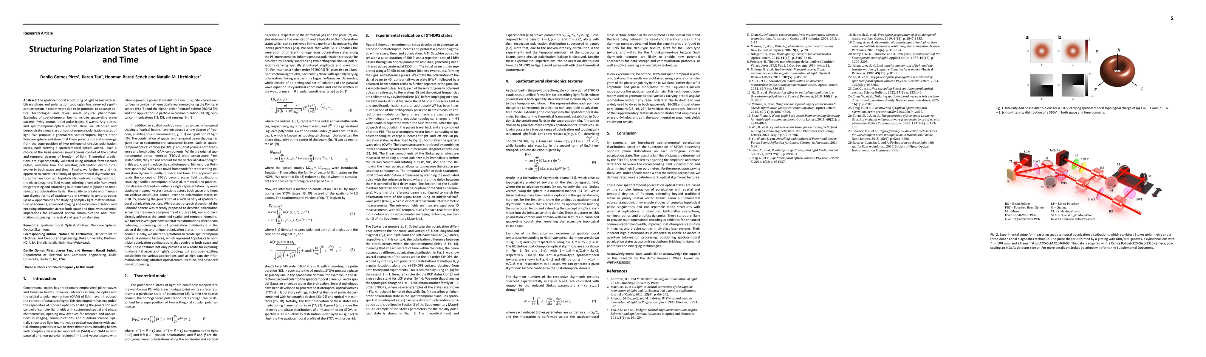 Thumbnail for Structuring Polarization States of Light in Space and Time