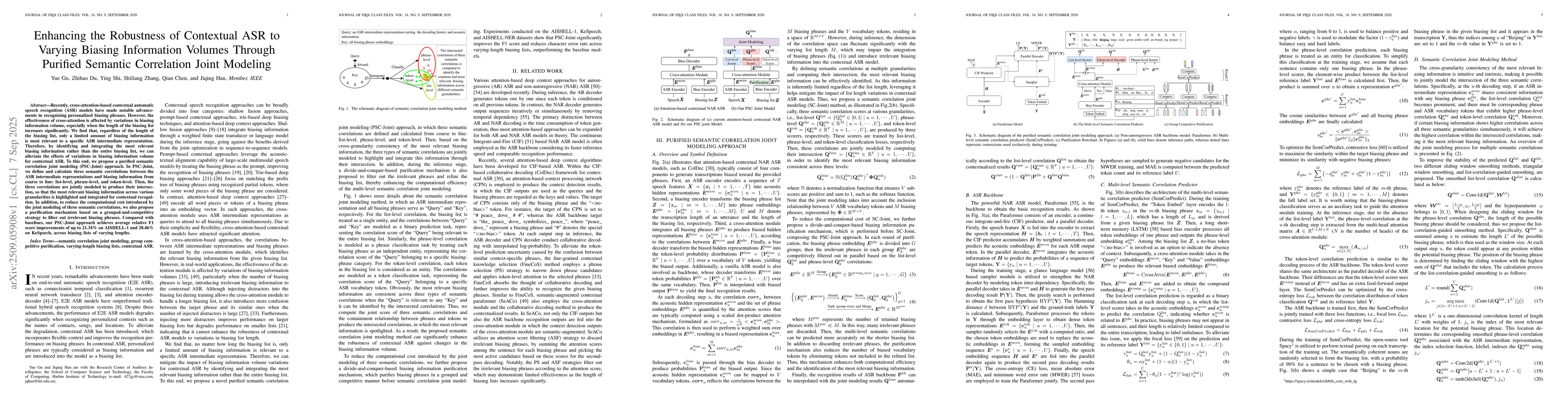 Thumbnail for Enhancing the Robustness of Contextual ASR to Varying Biasing
  Information Volumes Through Purified Semantic Correlation Joint Modeling
