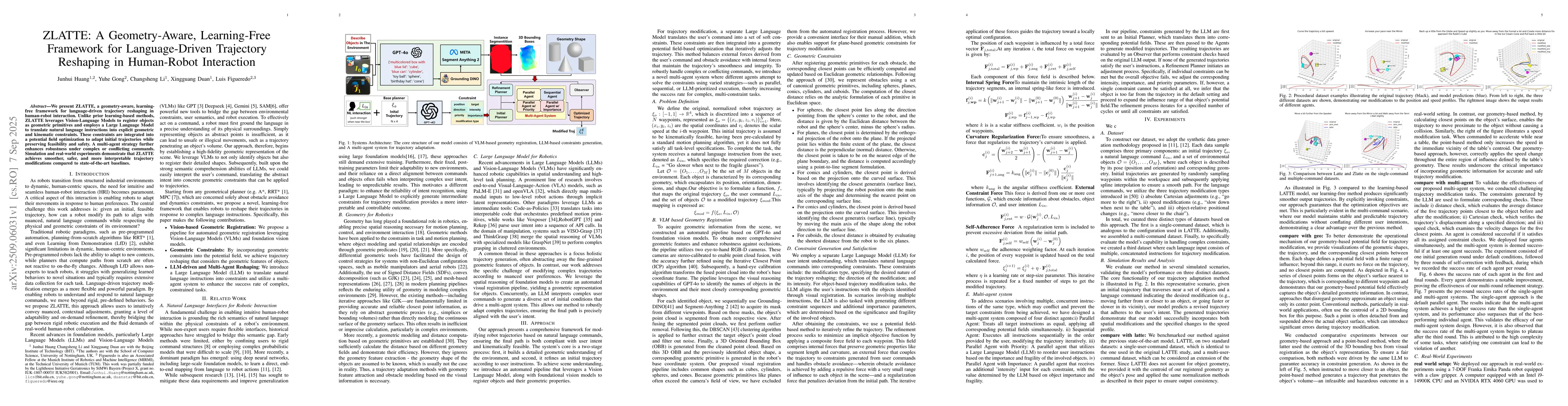 Thumbnail for ZLATTE: A Geometry-Aware, Learning-Free Framework for Language-Driven
  Trajectory Reshaping in Human-Robot Interaction