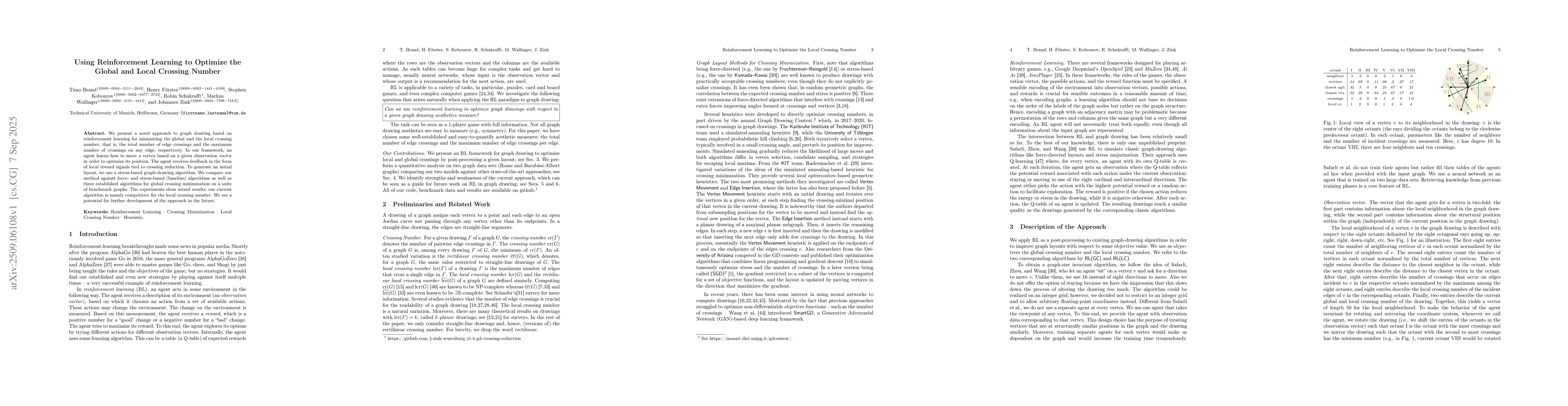 Thumbnail for Using Reinforcement Learning to Optimize the Global and Local Crossing
  Number