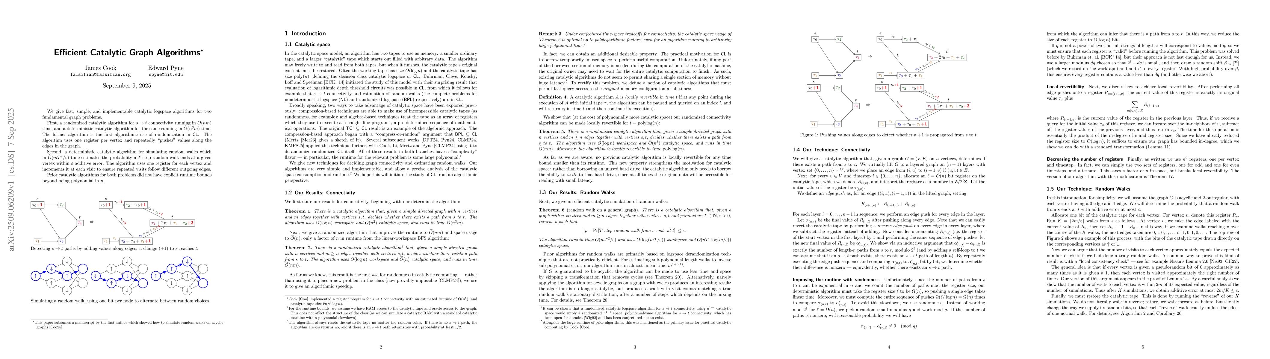 Thumbnail for Efficient Catalytic Graph Algorithms