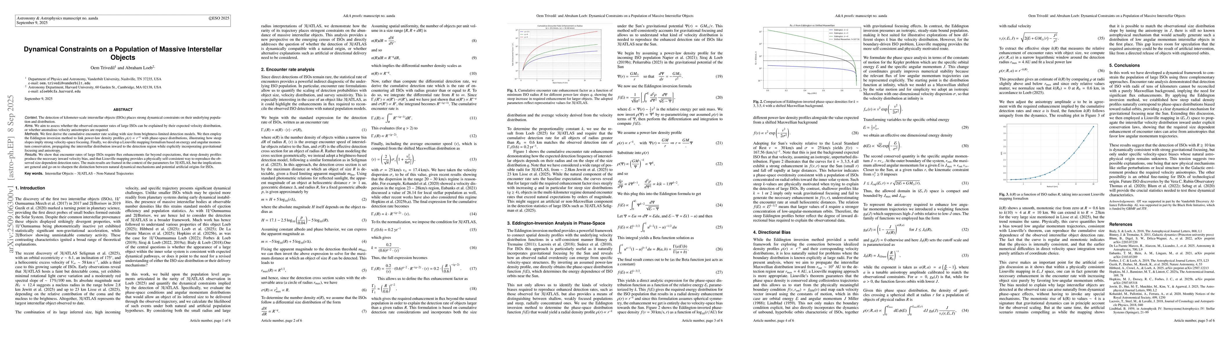 Thumbnail for Dynamical Constraints on a Population of Massive Interstellar Objects