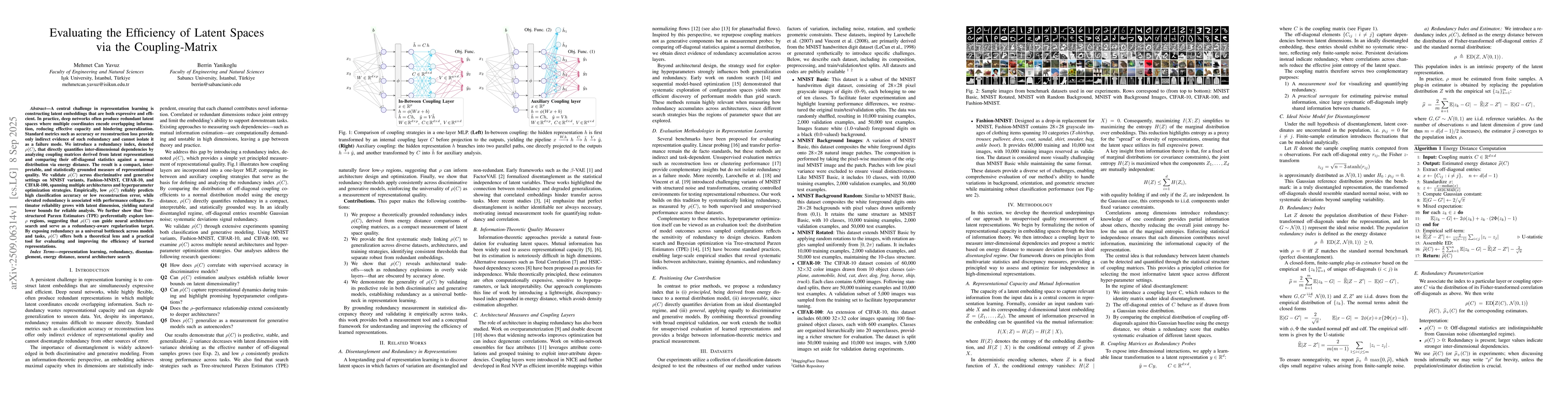 Thumbnail for Evaluating the Efficiency of Latent Spaces via the Coupling-Matrix