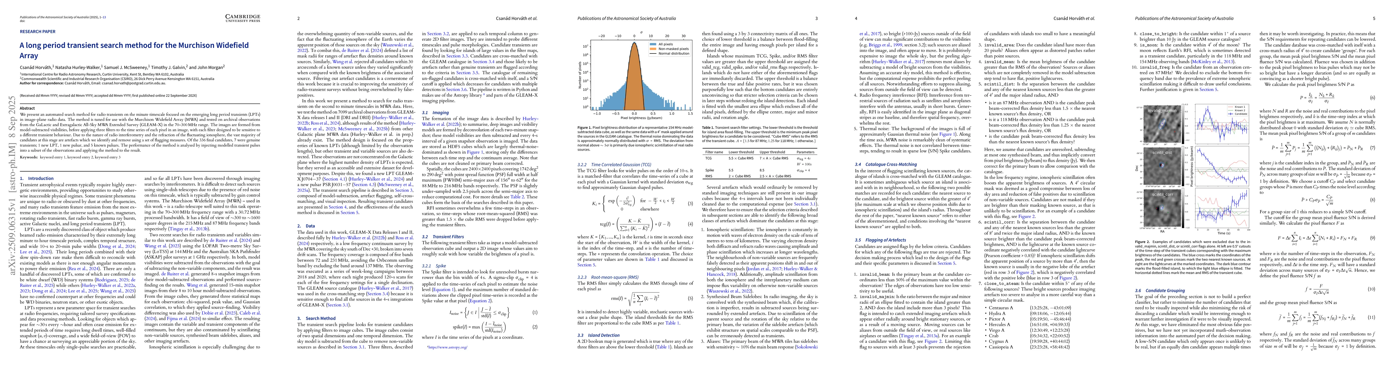 Thumbnail for A long period transient search method for the Murchison Widefield Array