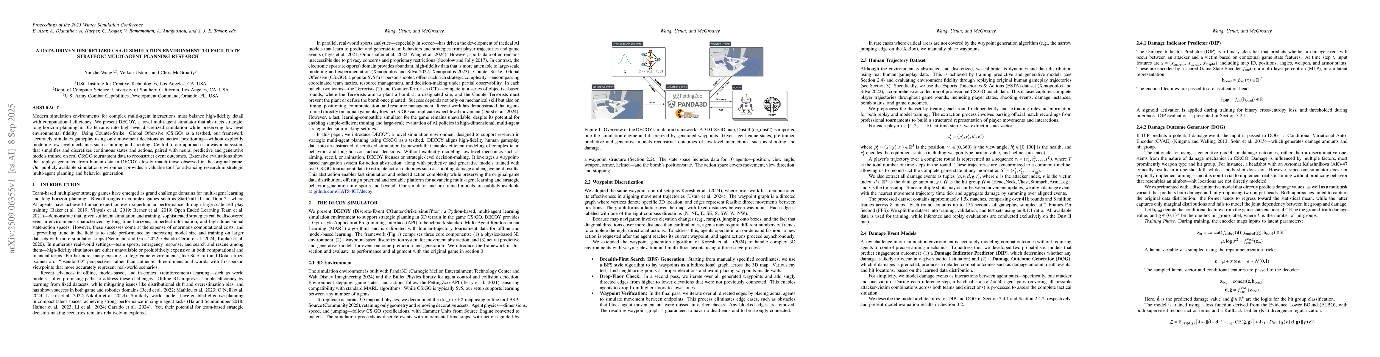 Thumbnail for A data-driven discretized CS:GO simulation environment to facilitate
  strategic multi-agent planning research