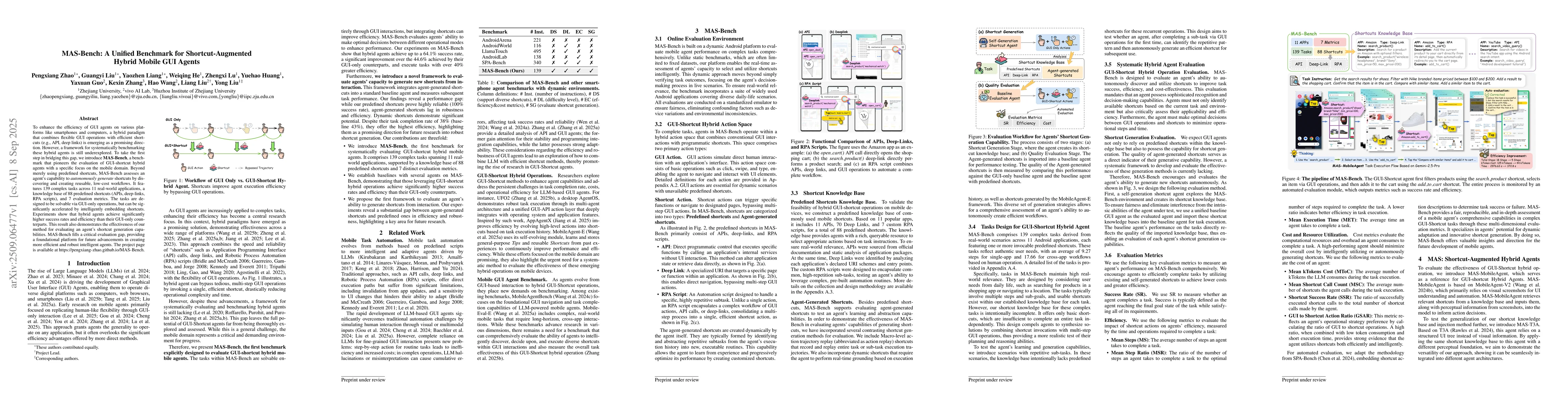 Thumbnail for MAS-Bench: A Unified Benchmark for Shortcut-Augmented Hybrid Mobile GUI
  Agents