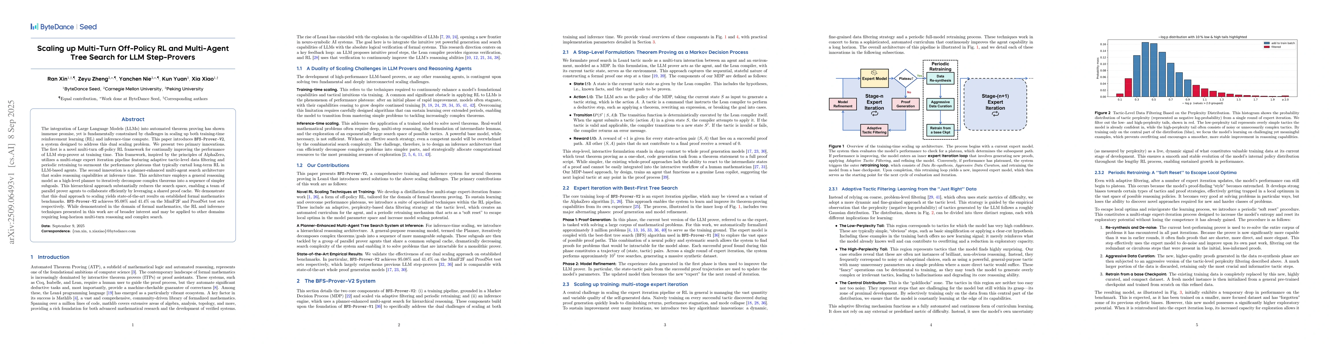 Thumbnail for Scaling up Multi-Turn Off-Policy RL and Multi-Agent Tree Search for LLM
  Step-Provers