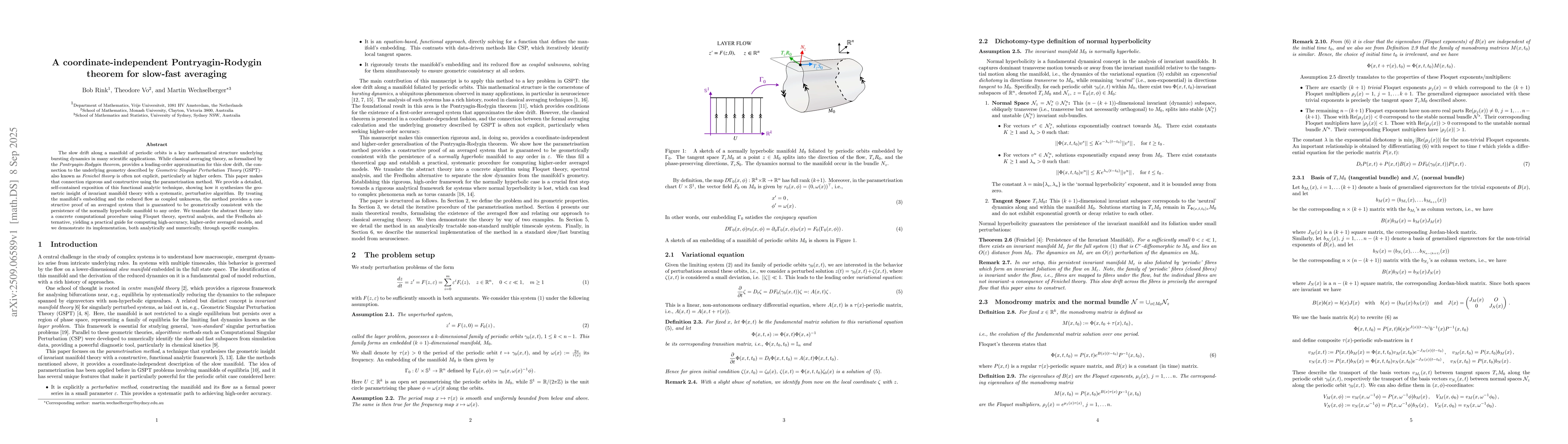 Thumbnail for A coordinate-independent Pontryagin-Rodygin theorem for slow-fast
  averaging
