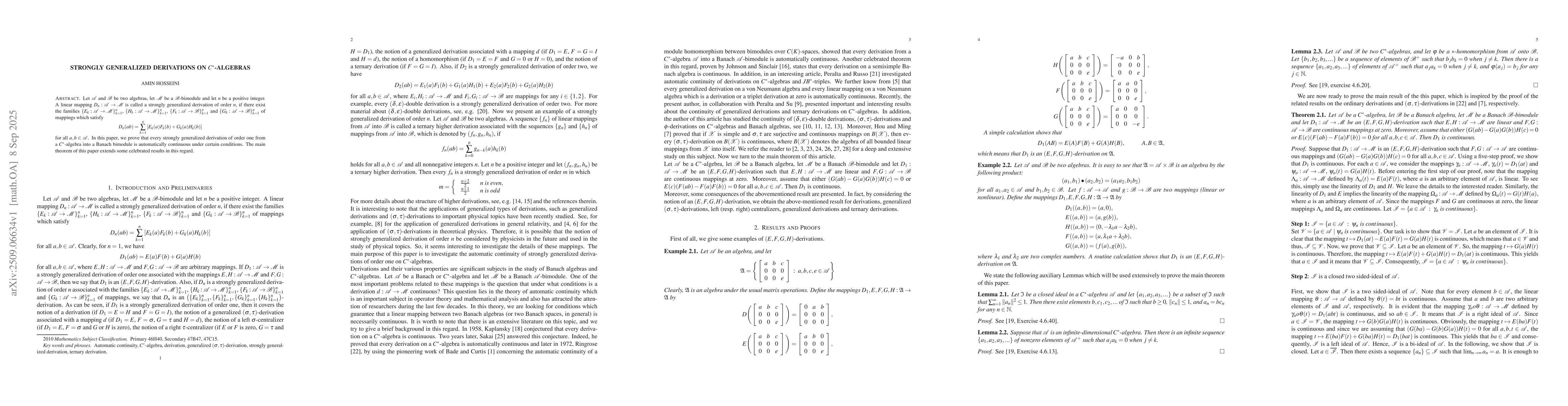 Thumbnail for Strongly generalized derivations on C*-algebras