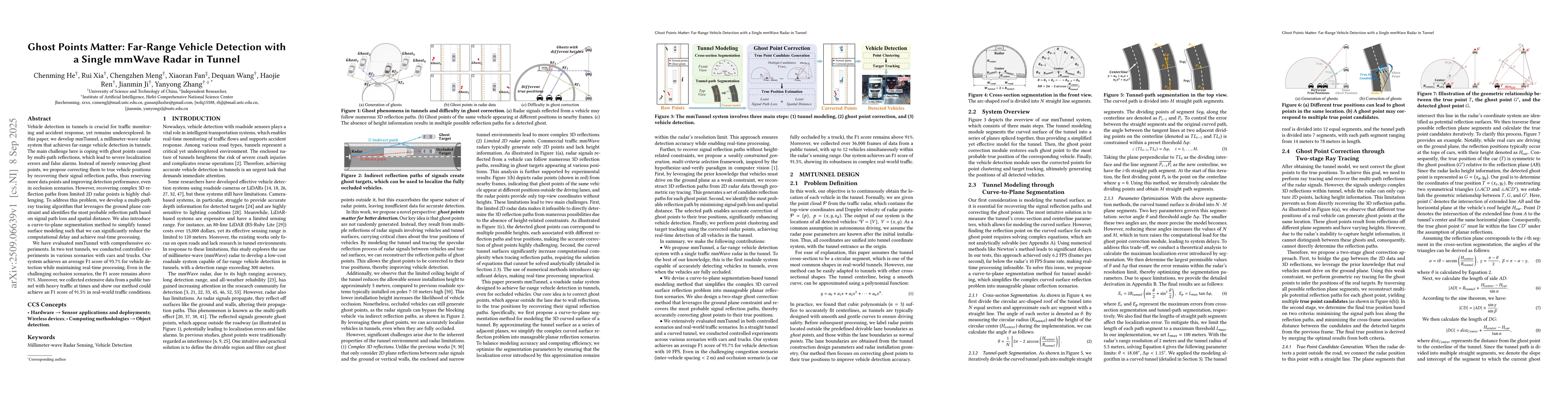 Thumbnail for Ghost Points Matter: Far-Range Vehicle Detection with a Single mmWave
  Radar in Tunnel
