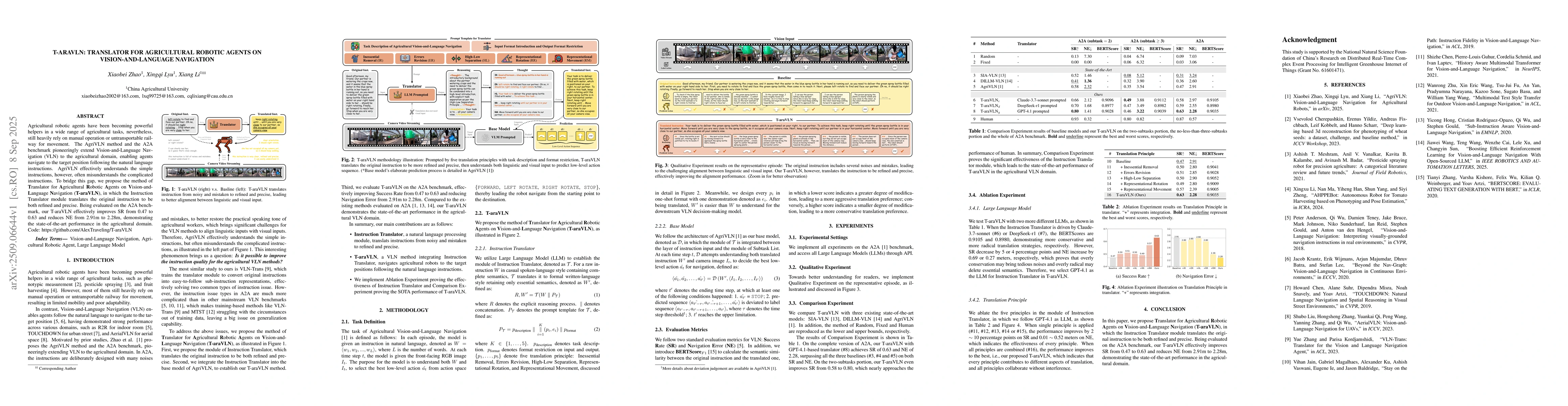 Thumbnail for T-araVLN: Translator for Agricultural Robotic Agents on
  Vision-and-Language Navigation