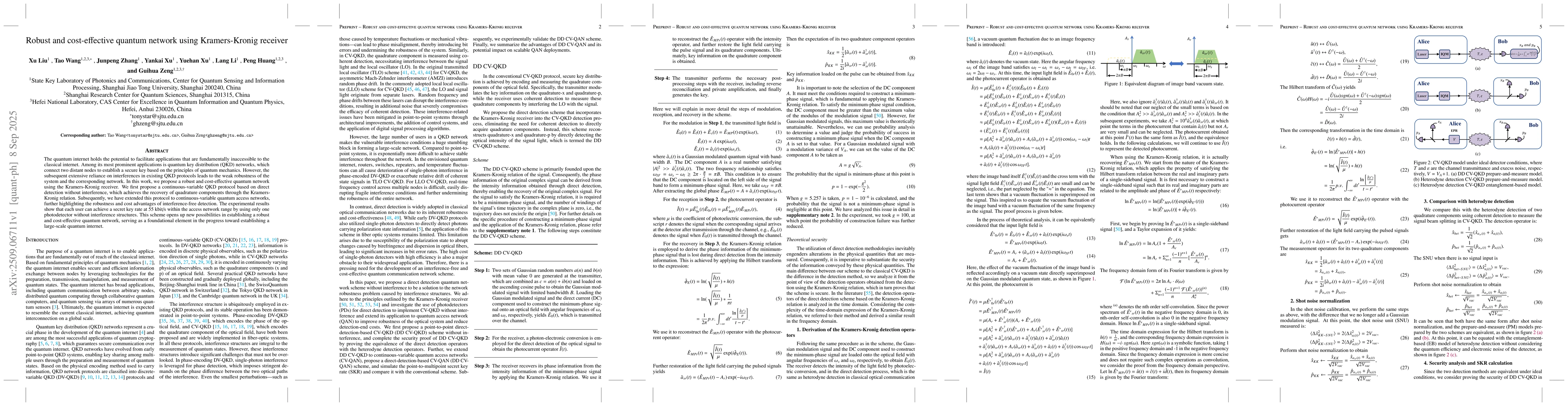 Thumbnail for Robust and cost-effective quantum network using Kramers-Kronig receiver