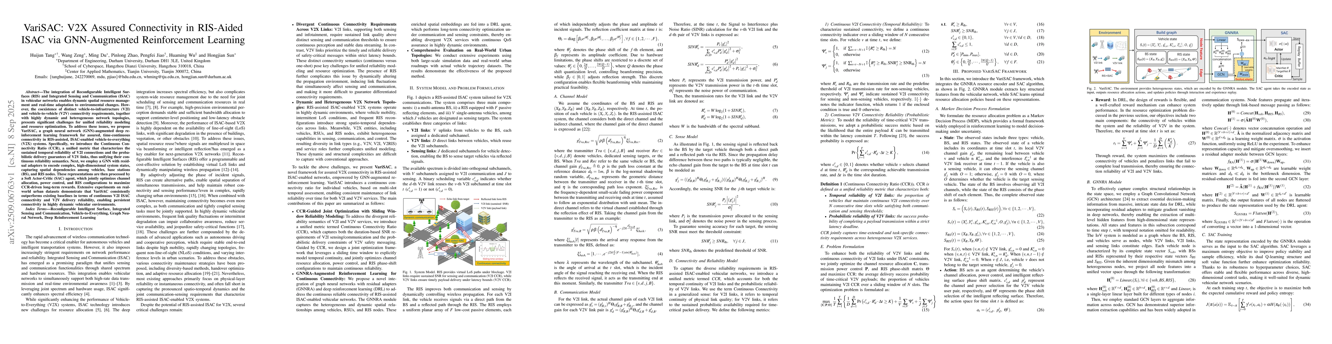 Thumbnail for VariSAC: V2X Assured Connectivity in RIS-Aided ISAC via GNN-Augmented
  Reinforcement Learning
