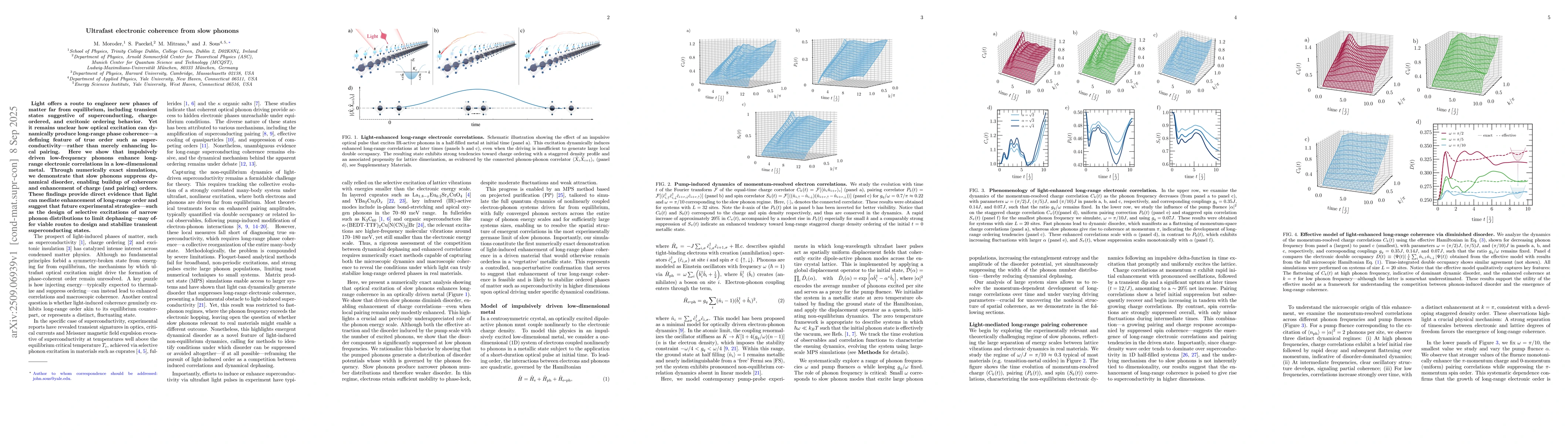 Thumbnail for Ultrafast electronic coherence from slow phonons