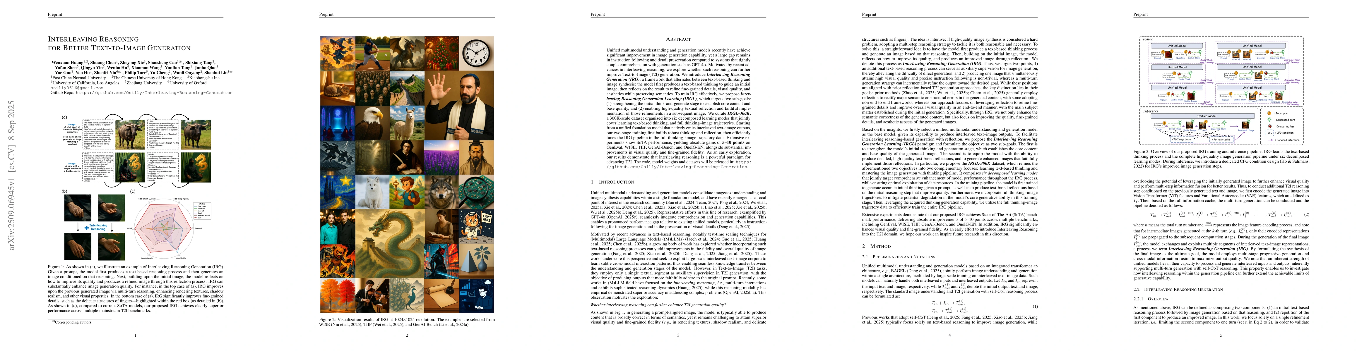 Thumbnail for Interleaving Reasoning for Better Text-to-Image Generation