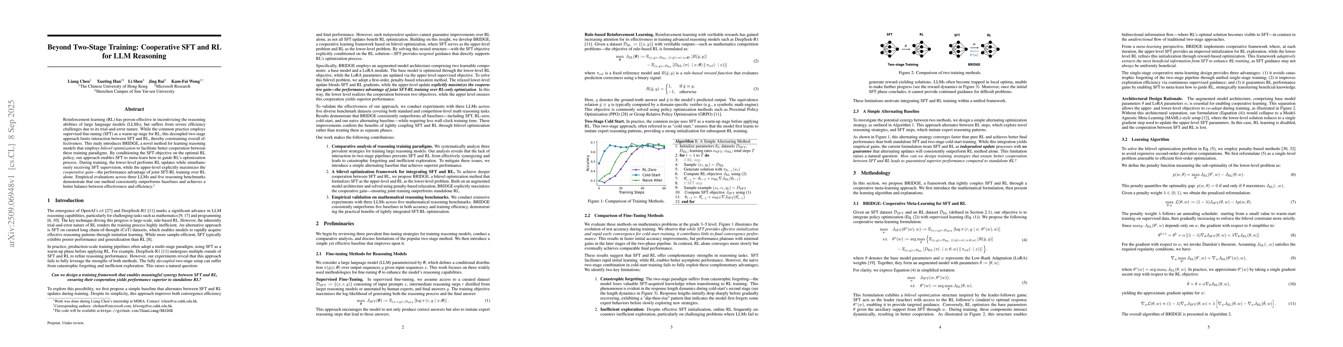 Thumbnail for Beyond Two-Stage Training: Cooperative SFT and RL for LLM Reasoning