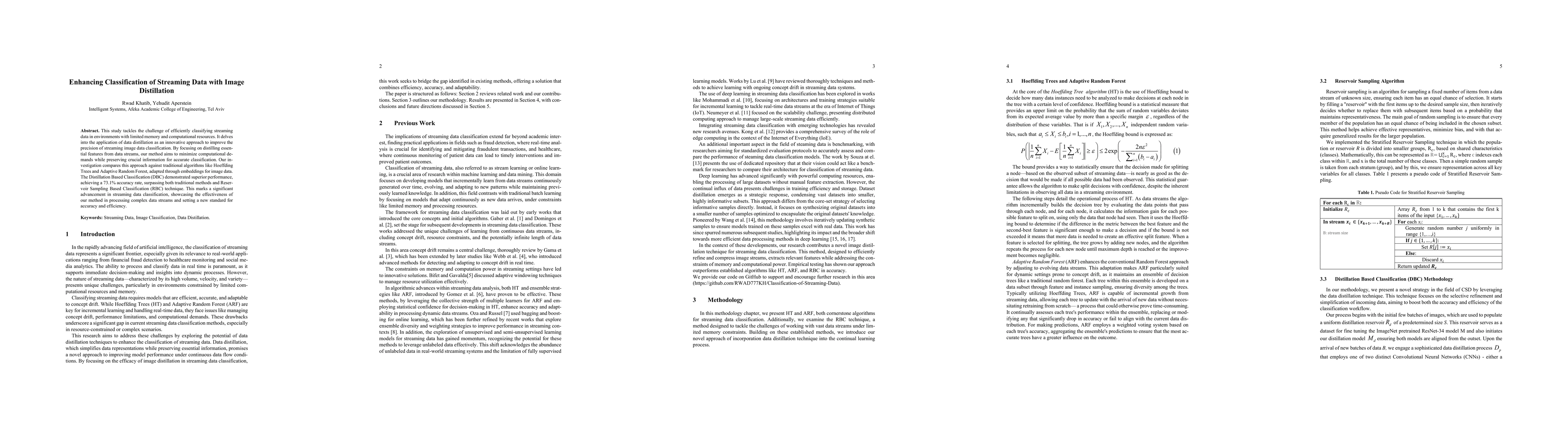 Thumbnail for Enhancing Classification of Streaming Data with Image Distillation