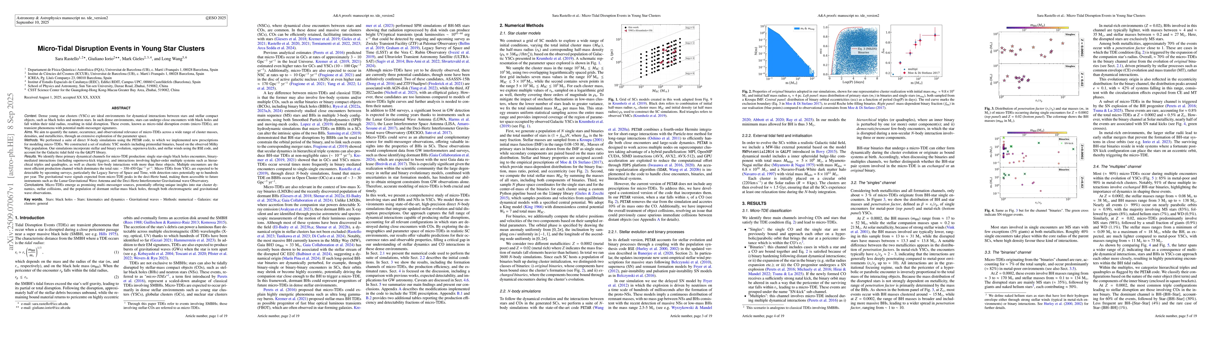 Thumbnail for Micro-Tidal Disruption Events in Young Star Clusters