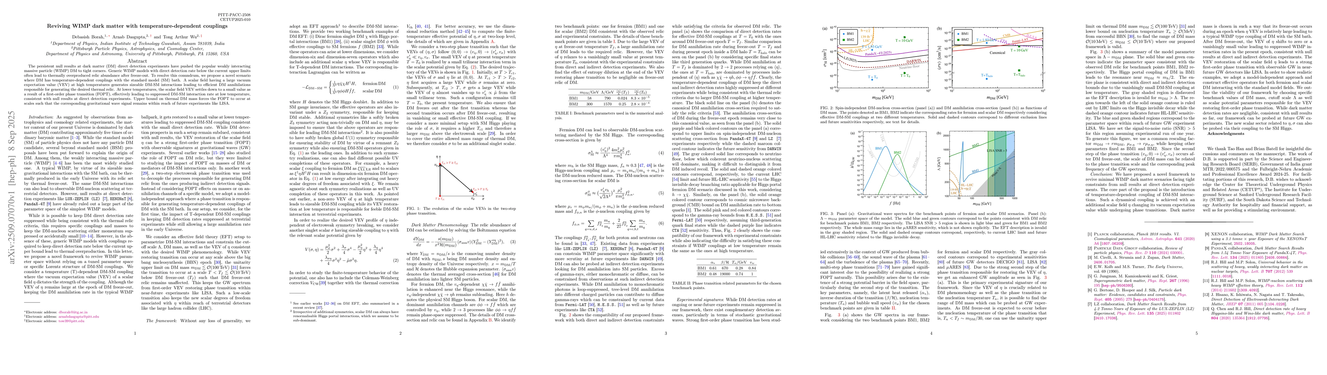 Thumbnail for Reviving WIMP dark matter with temperature-dependent couplings