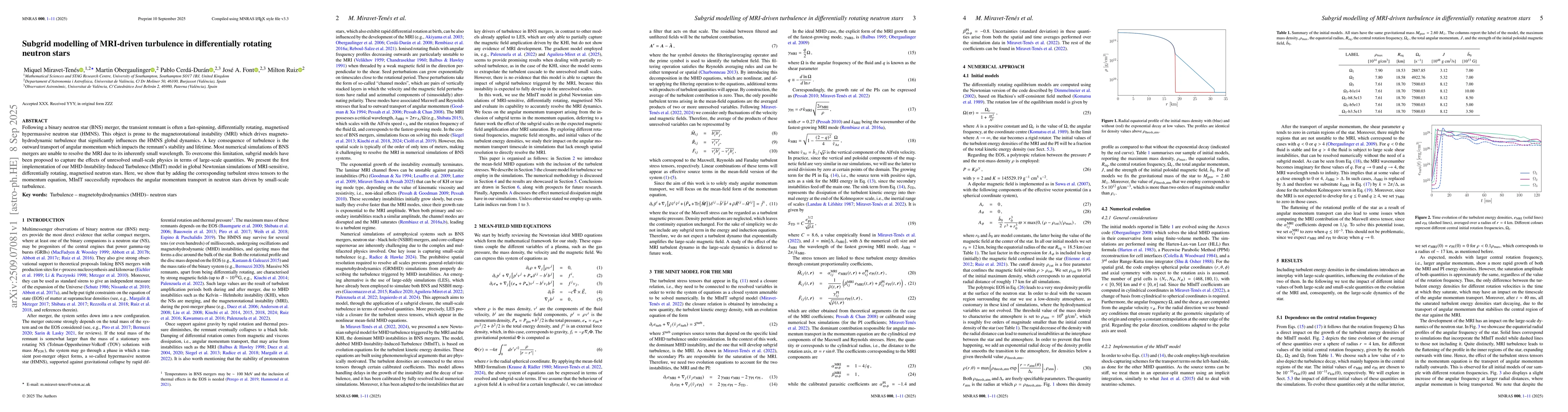 Thumbnail for Subgrid modelling of MRI-driven turbulence in differentially rotating
  neutron stars