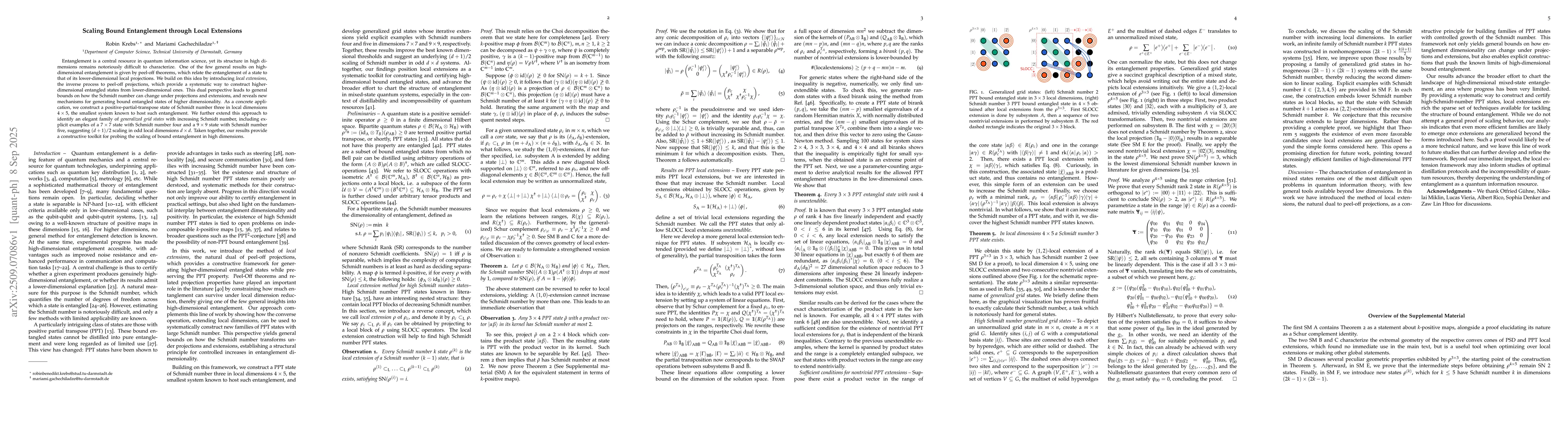 Thumbnail for Scaling Bound Entanglement through Local Extensions
