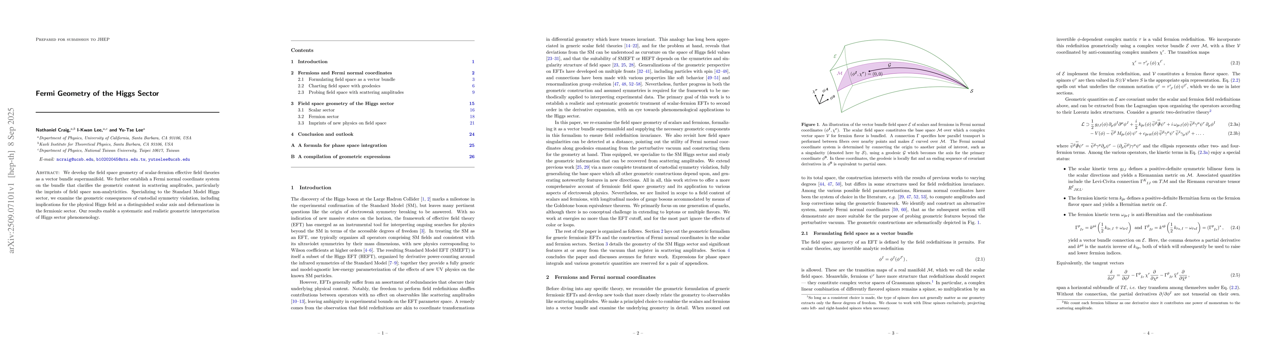 Thumbnail for Fermi Geometry of the Higgs Sector