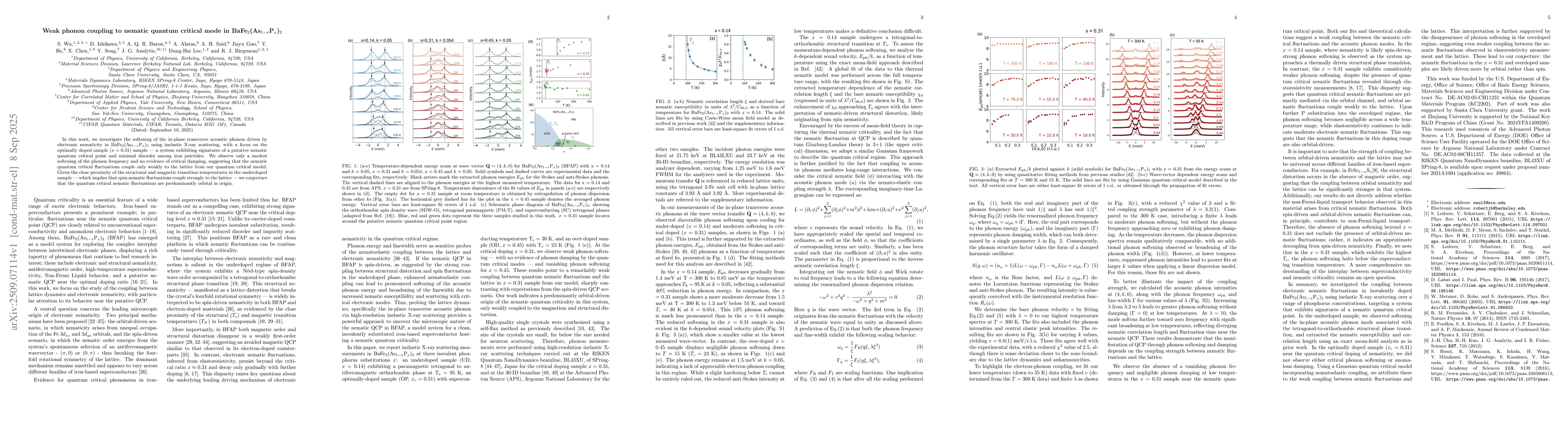 Thumbnail for Weak phonon coupling to nematic quantum critical mode in
  $BaFe2(As1-xPx)2$