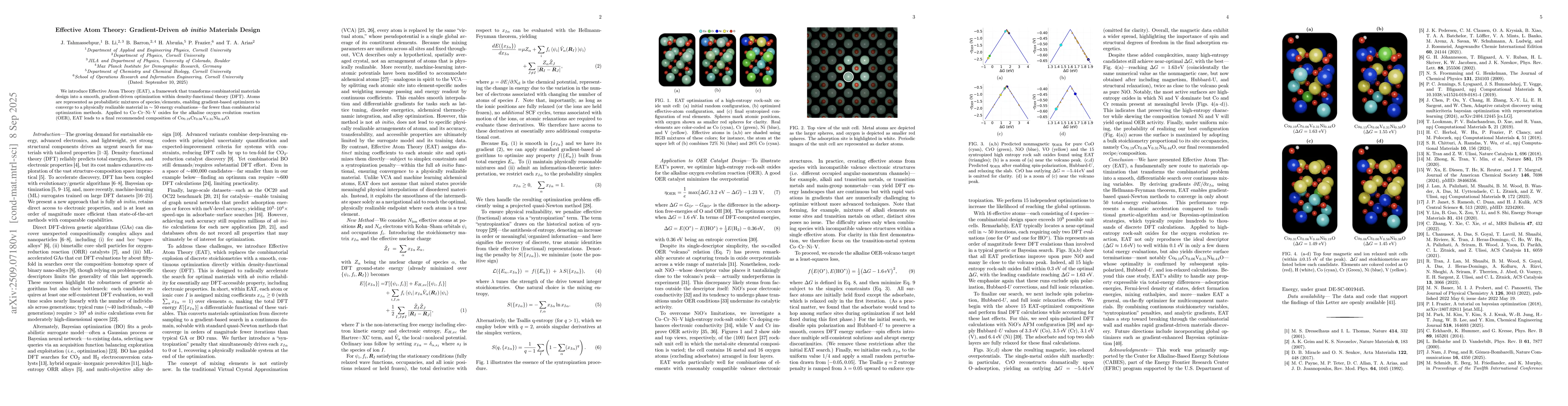 Thumbnail for Effective Atom Theory: Gradient-Driven ab initio Materials Design